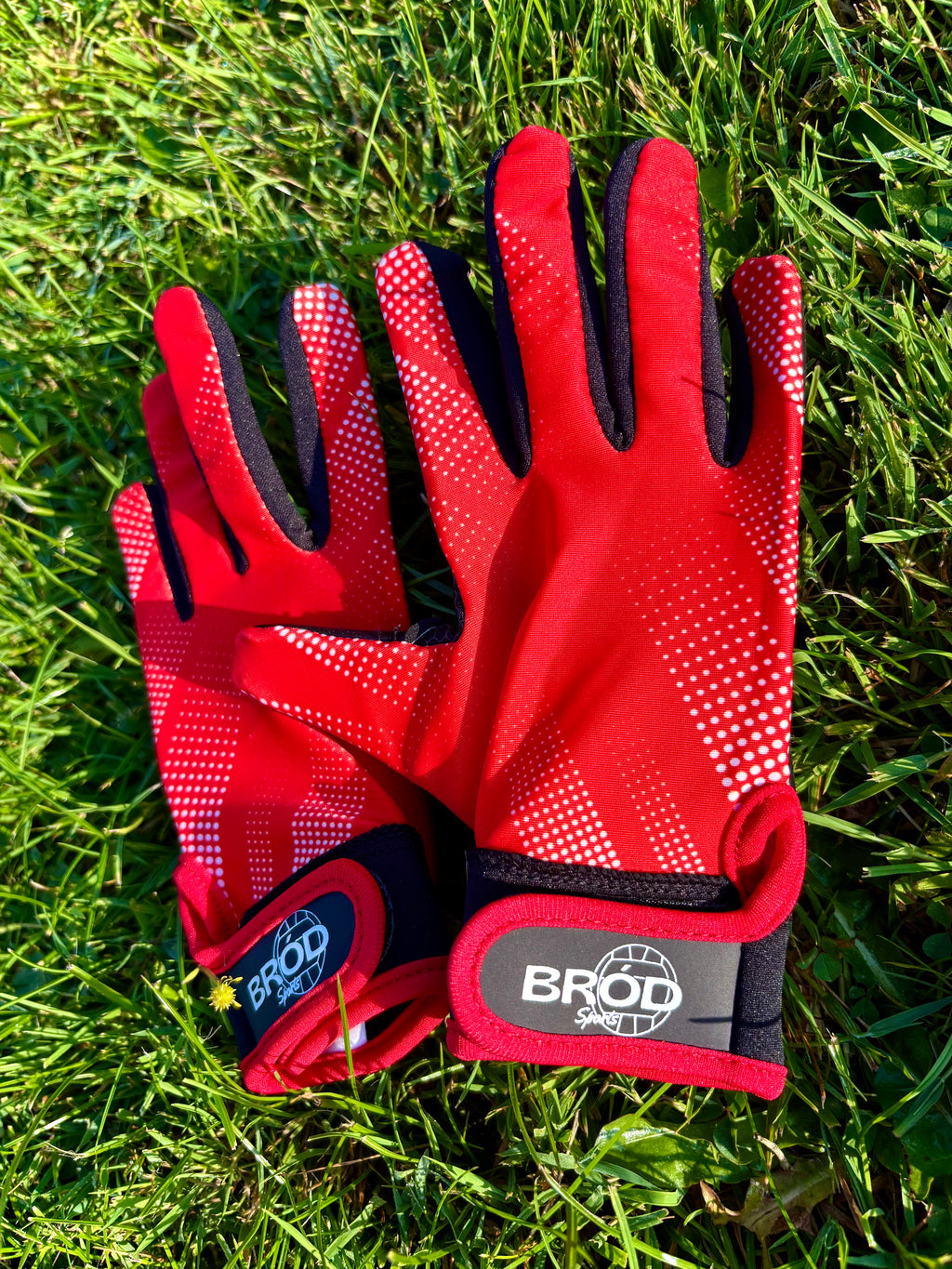 Red and White Gloves