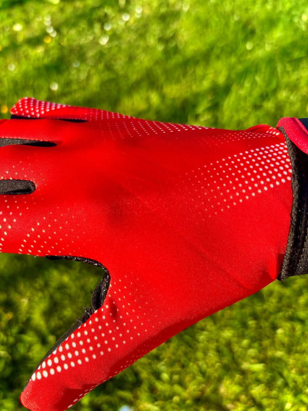 Red and White Gloves