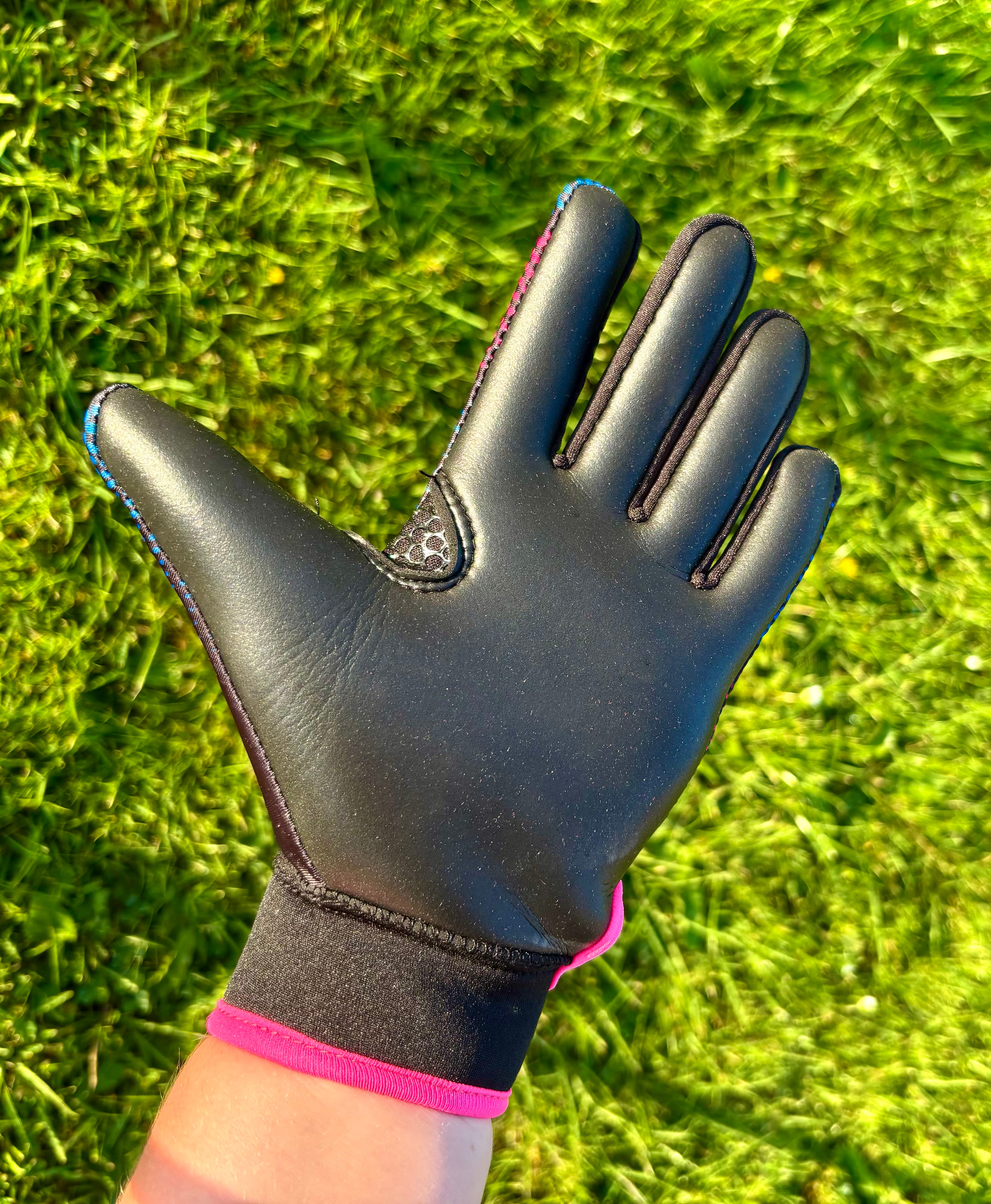 Pink / Black / Blue Gaelic Gloves