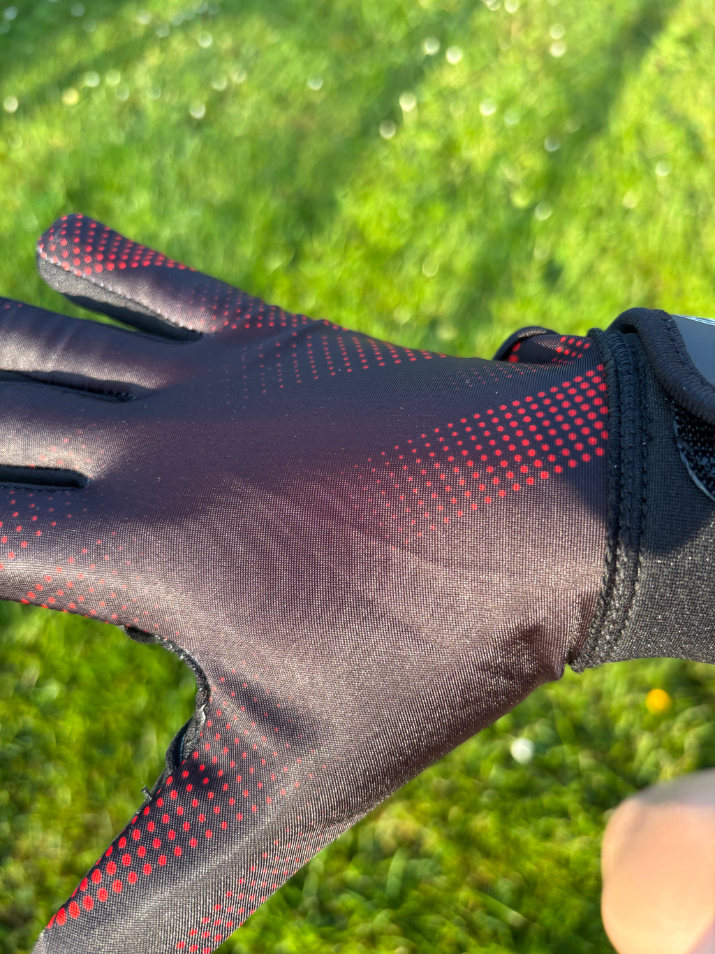Red and Black Gaelic Gloves