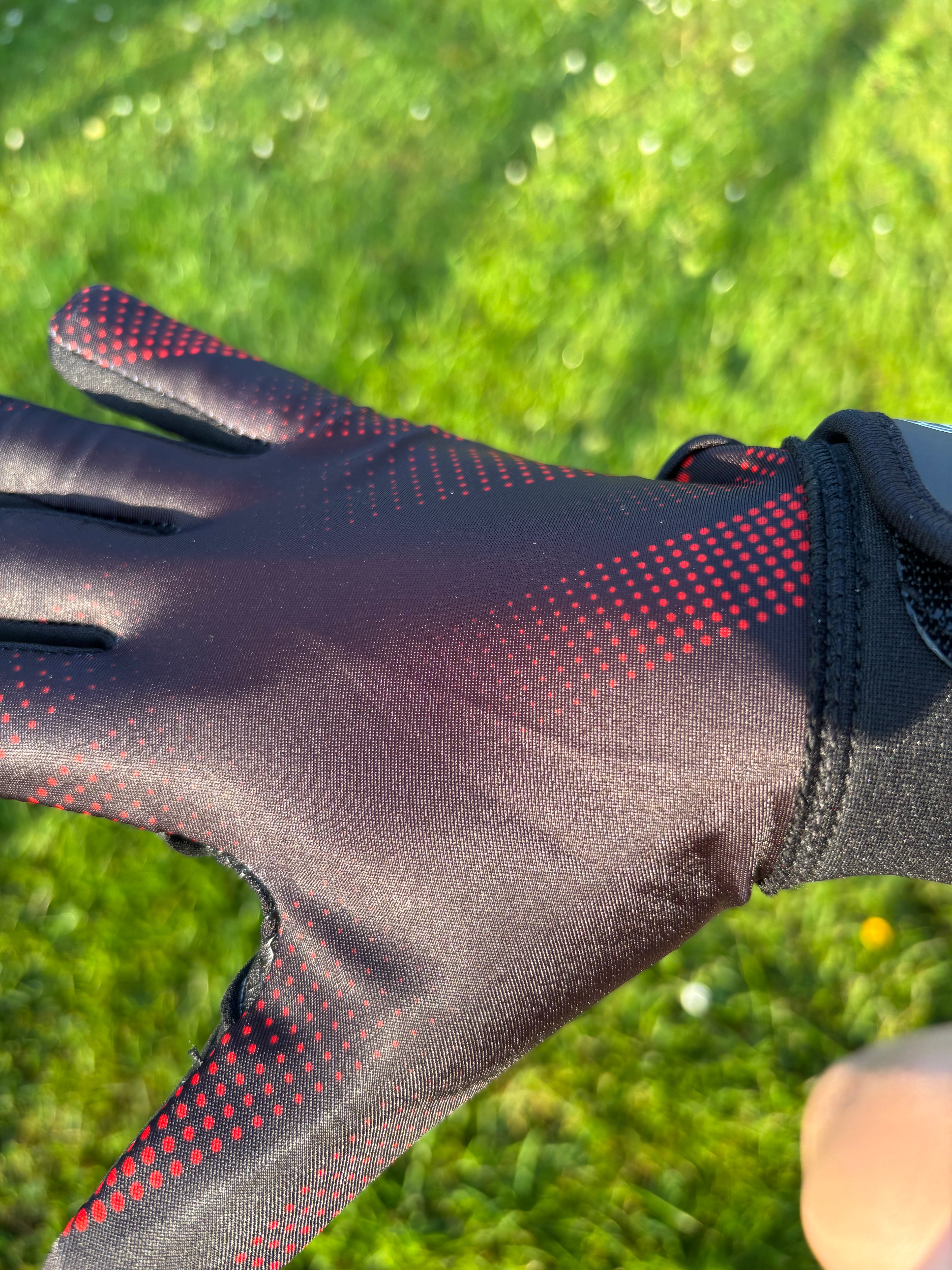 Red and Black Gaelic Gloves