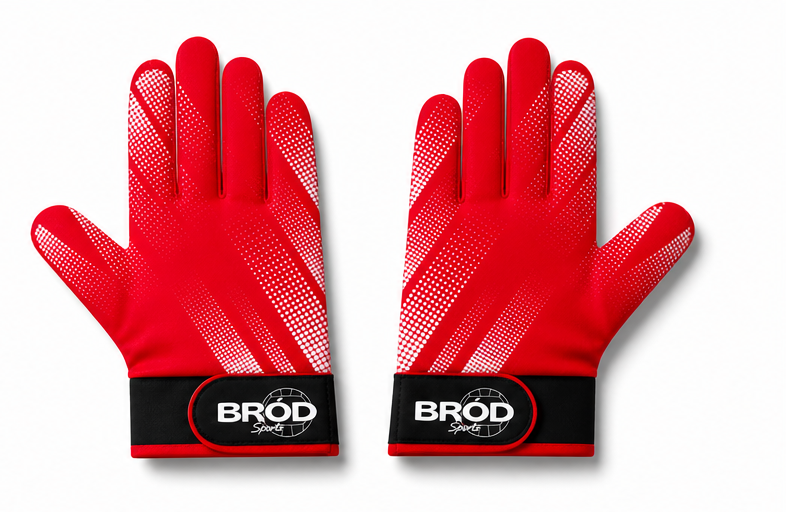 Red and White Gloves